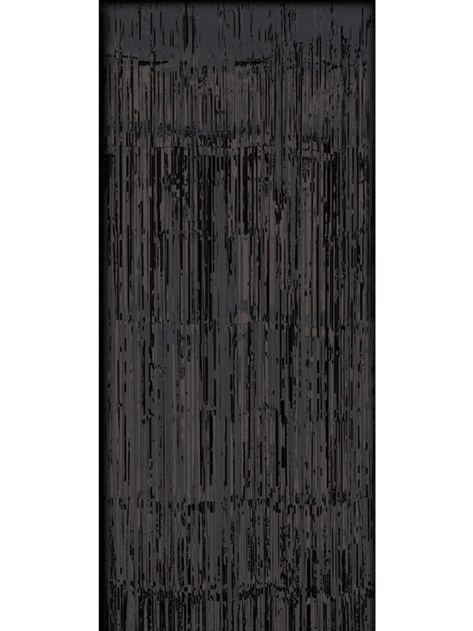 Black Tinsel Foil Fringe Door Window Curtain Party Decoration 37" x 8'